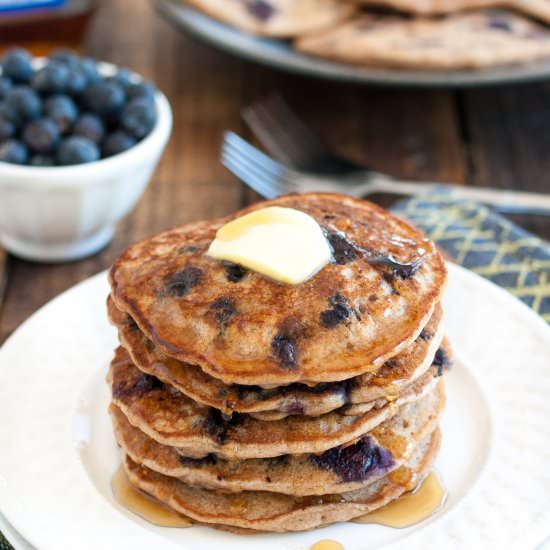 Vegan Blueberry Pancakes