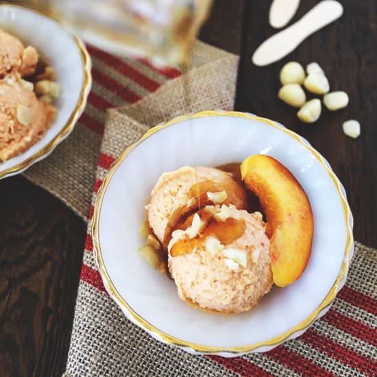 Dairy-Free Peach Ice Cream