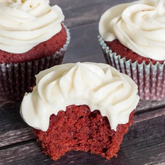 Homemade Red Velvet Cupcakes