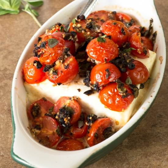 Baked Feta with Cherry Tomatoes
