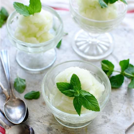 Cucumber Mint Sorbet