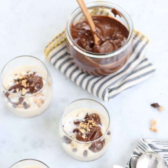 Banana Ice Cream with Chocolate
