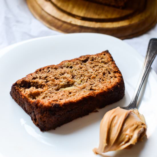 Peanut Butter + Honey Banana Bread