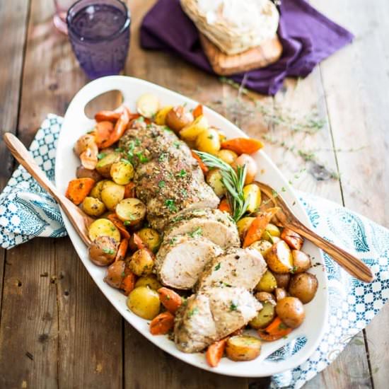 Maple Garlic Pork Roast