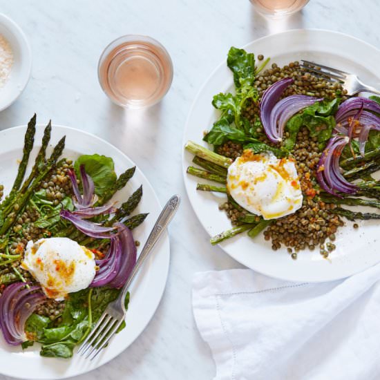 Lentil and Asparagus Salad