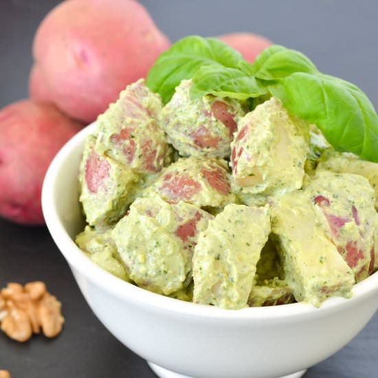 Creamy Pesto Potato Salad