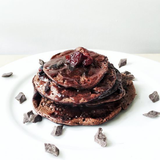 Triple Chocolate Pancakes
