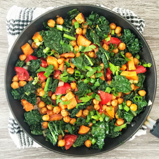 Rainbow Chickpea Skillet
