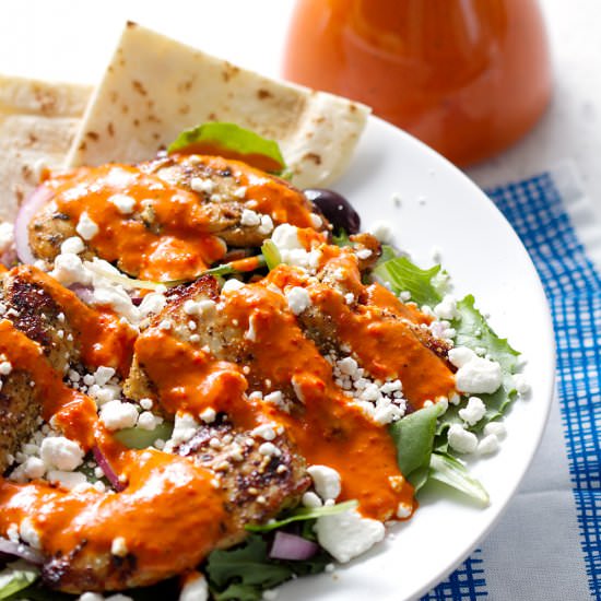 Chicken Salad w/ Red Pepper Dressing