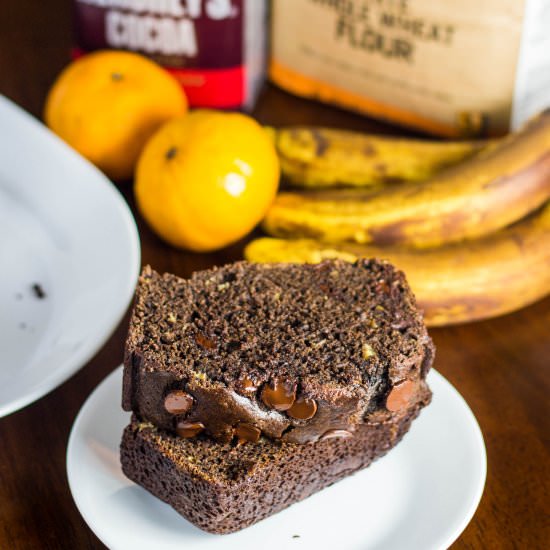 Chocolate Orange Banana Bread