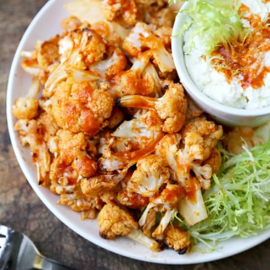 Sriracha Buffalo Sauce Cauliflower