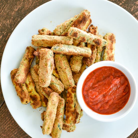 Almond-Crusted Zucchini Sticks