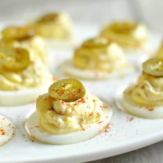 Jalapeno Popper Deviled Eggs