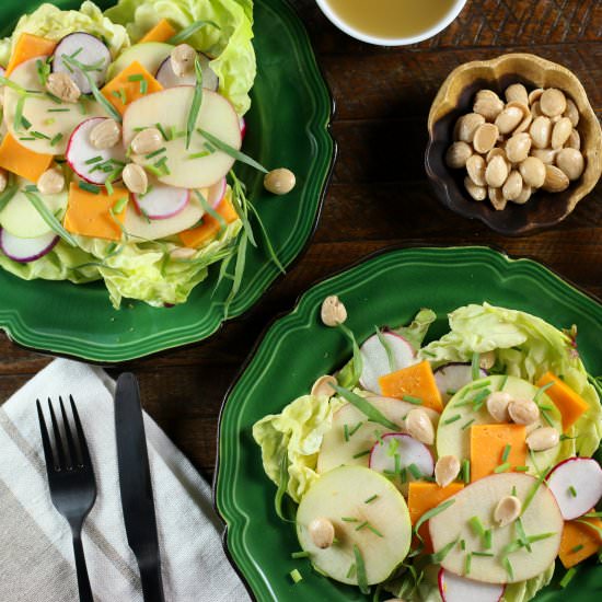 Apple, Radish, Marcona Almond Salad