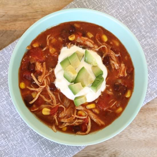 Slow Cooker Mexican Chicken Soup