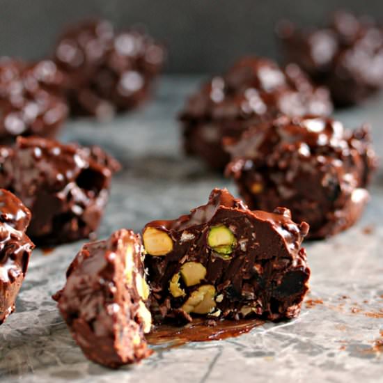 Chocolate Fruit & Nut Clusters
