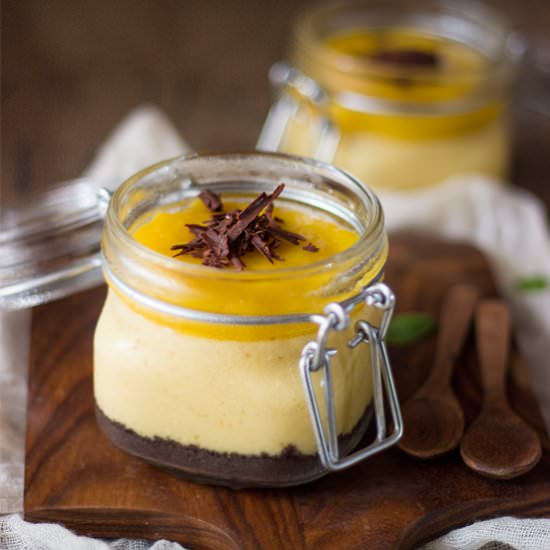 Mango Cheesecake in Jars