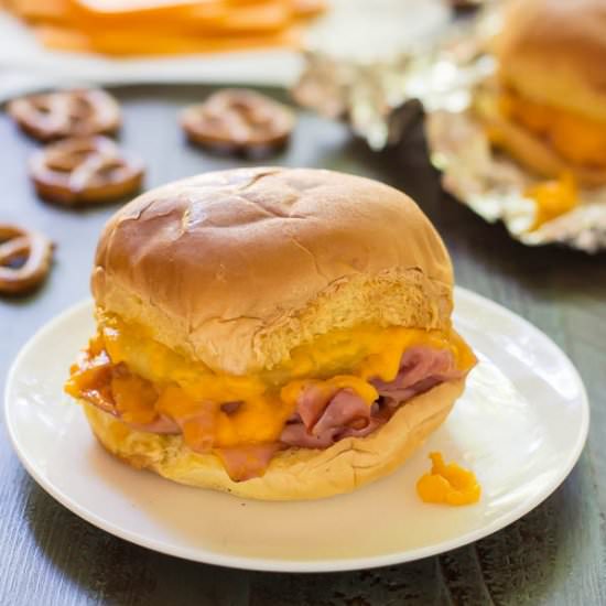 Ham and Pineapple Campfire Sandwich