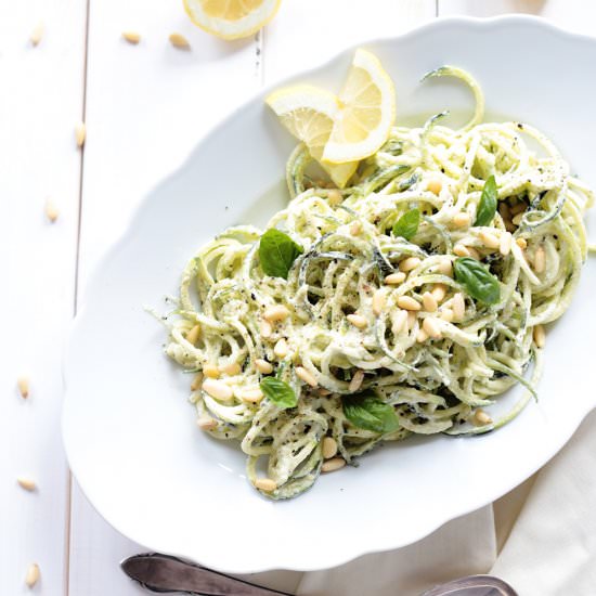 Raw Fettuccine Alfredo