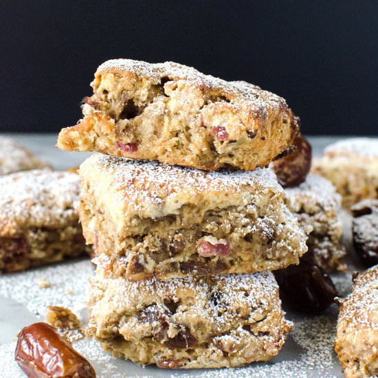 Coffee, Bacon and Date Scones