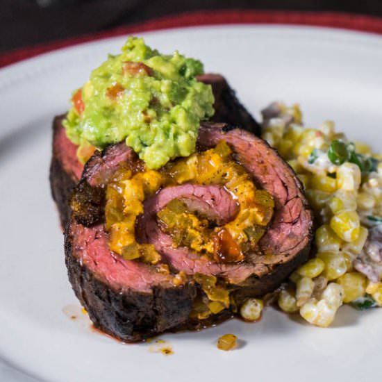 Mexican Stuffed Skirt Steak