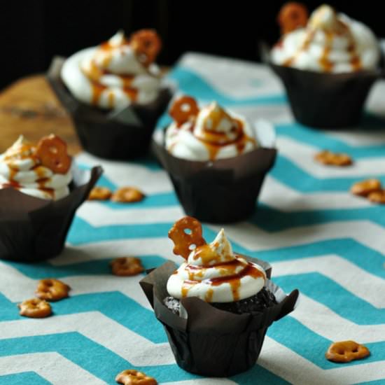 Salted Caramel Chocolate Cupcakes