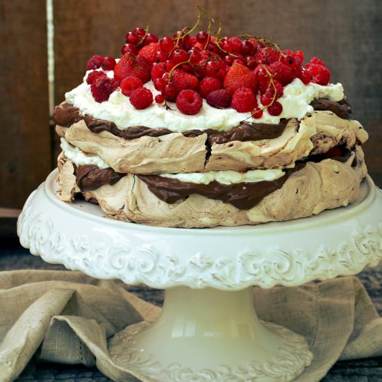 Chocolate Pavlova