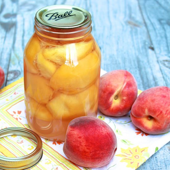 Small Batch Canned Peaches