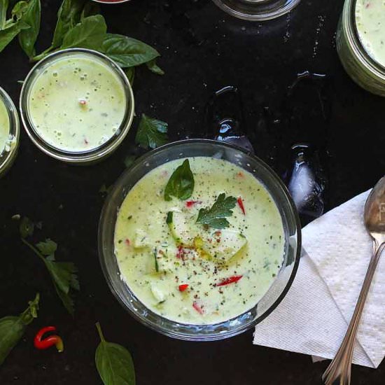 Garden Harvest Cold Cucumber Soup