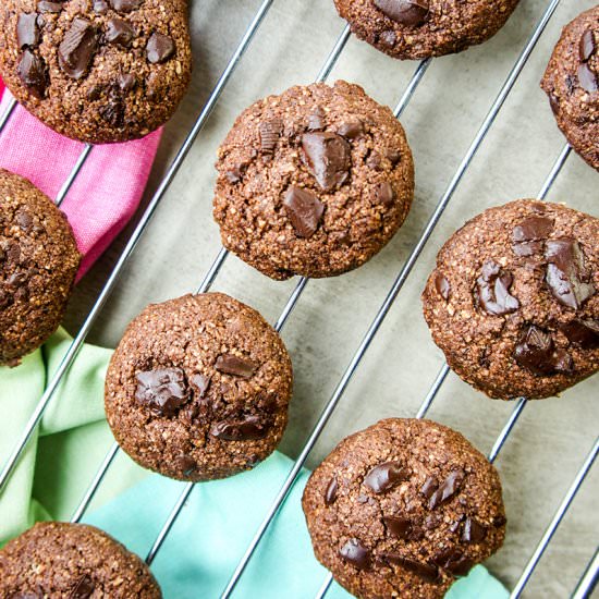 Double Chocolate Chunk Cookies