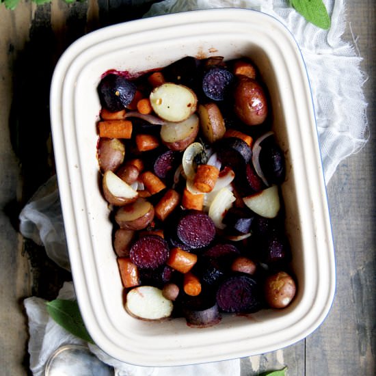 Cozy Roasted Root Vegetables
