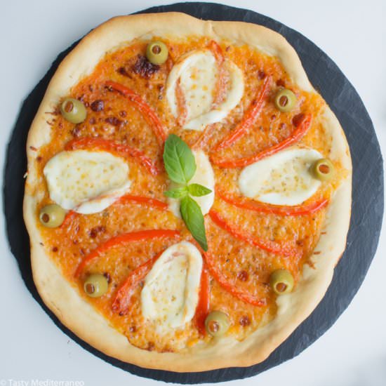 Healthy Mediterranean Pizza