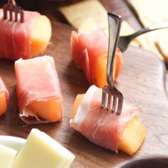 Prosciutto Wrapped Melon