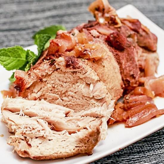 Slow Cooker Honey Apple Pork Roast
