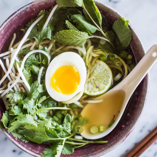 Vegetarian Pho & Zucchini Noodles