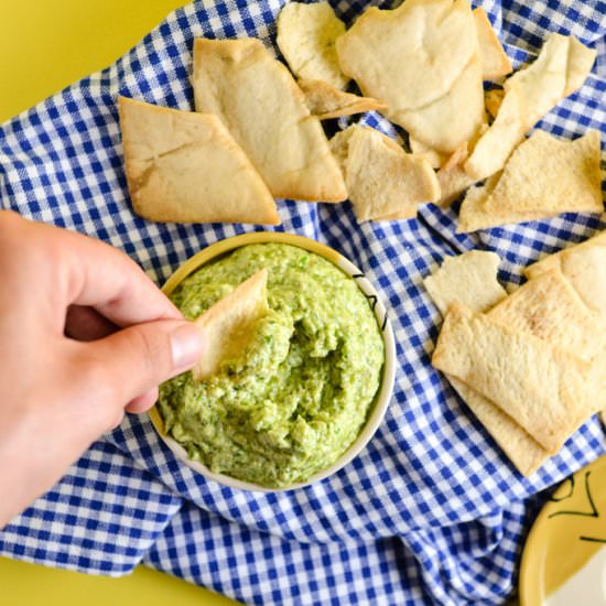Mint Garlic Scape Dip