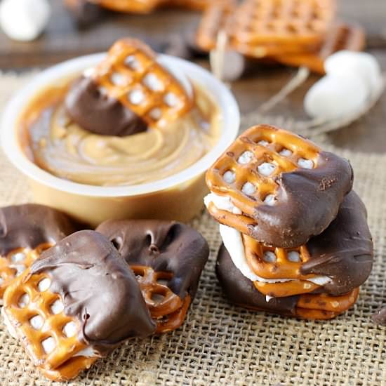 S’mores Pretzel Bites