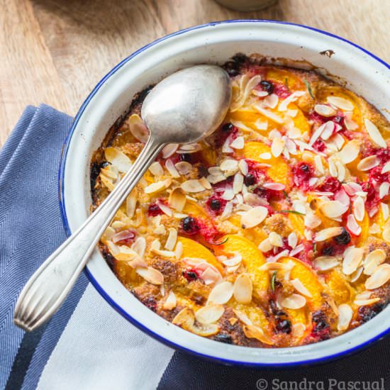 Apricot, Rosemary & Currants Gratin