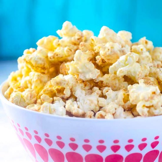 White Chocolate Churro Popcorn