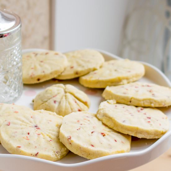 Strawberry Shortbread Biscuits