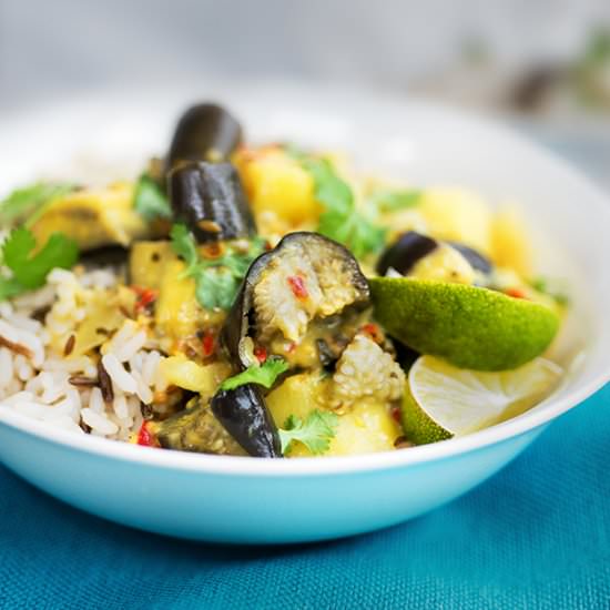 Potato and Eggplant Curry