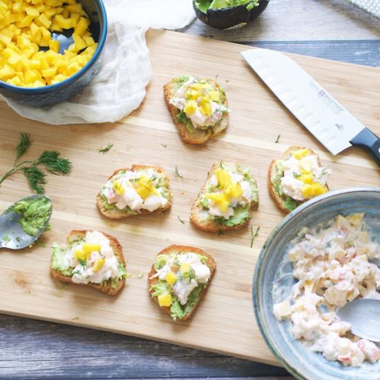 Mango Lobster Avocado Toast