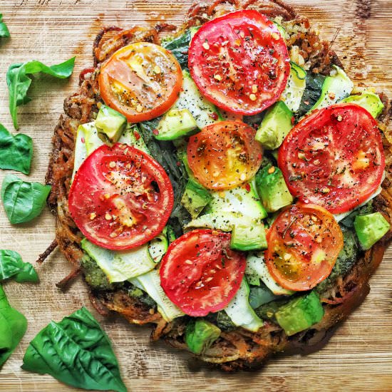 Potato Pizza With Veggies