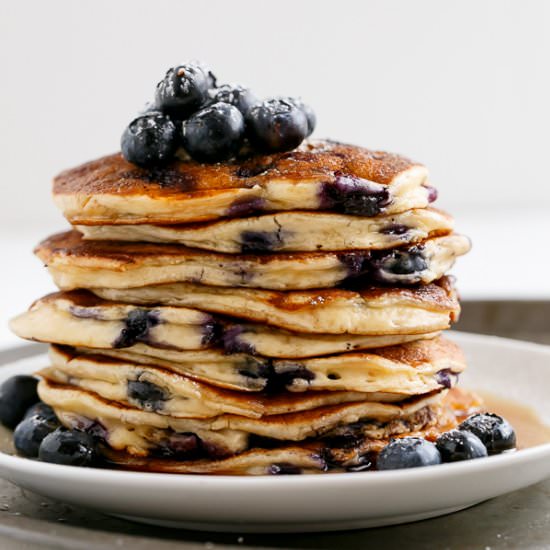 Blueberry Ricotta Pancakes