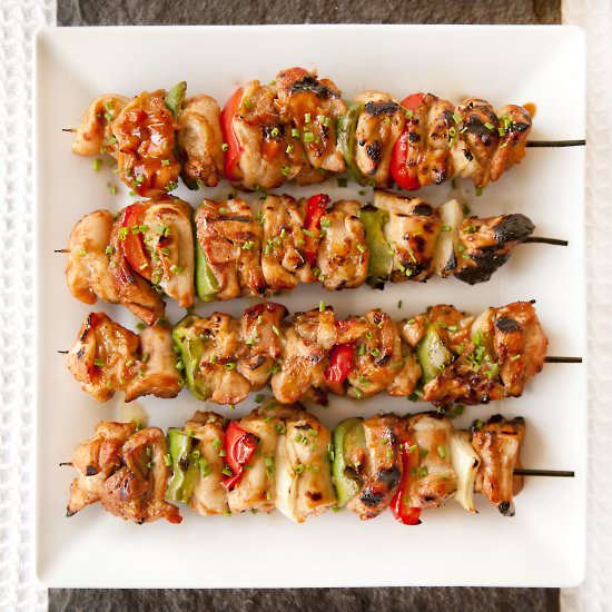 BBQ Chicken Kebobs