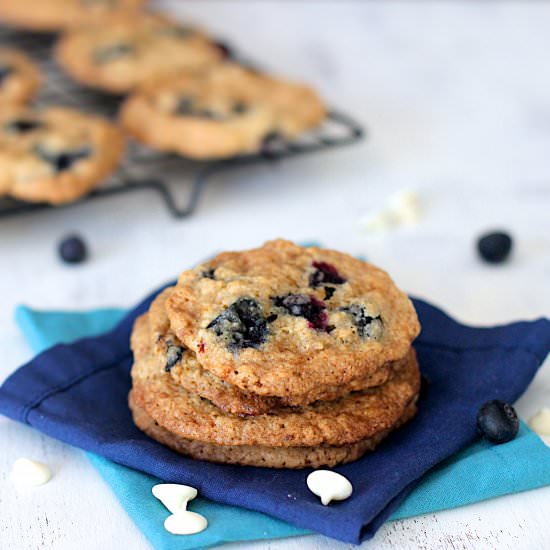 Blueberry White Chocolate Cookies