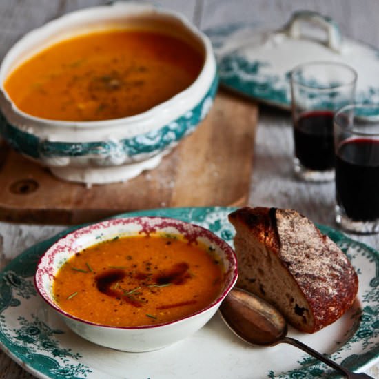 Curried Pumpkin & Corn Soup
