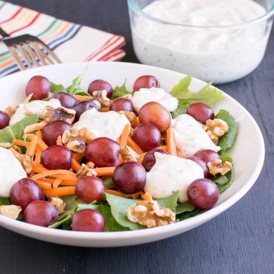 Kale Arugula Grape Salad