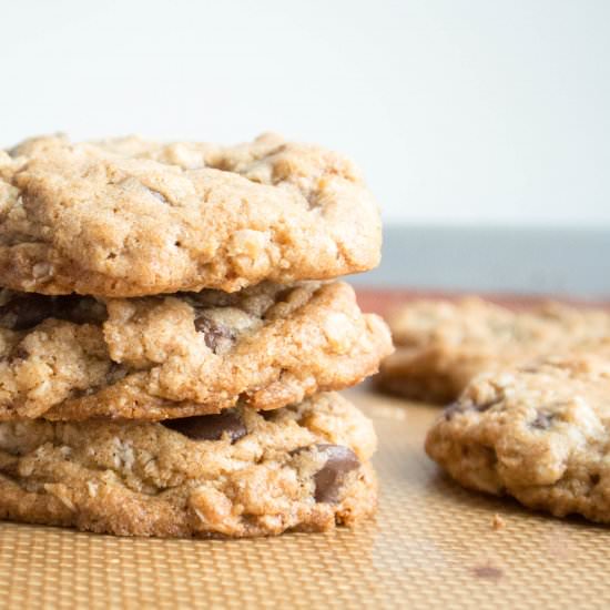 Coconut Oil Chocolate Chip Cookies