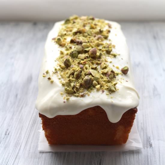 Lemon Cake with Thyme Honey Glaze